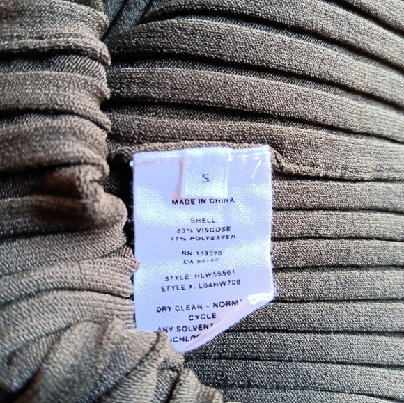 Helmut Lang Slash Ribbed-Knit Tank top Light Sage size SMALL - Picture 5 of 8